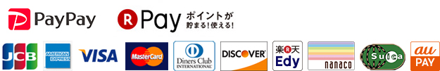 JCB Americanexpress VISA Mastercard diners Discover Card